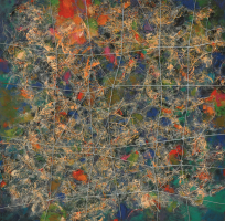 Lot 3-Tajuddin-Ismail,-2009,-Mixed-media-on-canvas,-60-x-60cm