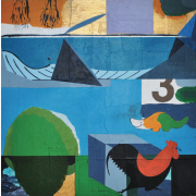 2-Serama Series, 2001 RM 6,600.00-SOLD | Mixed media on canvas | 60 x 60 cm
