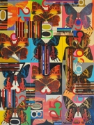 5-Bar Code II, 1998 RM 19,800.00-SOLD | Mixed media on canvas | 173 x 130 cm