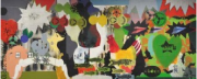 6-Untitled, 2005 RM 20,000.00 - RM 38,000.00 | Mixed media and collage on canvas | 120 x 300 cm