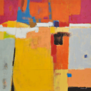 1-Sunset 15, 2006 RM 5,500.00-SOLD | Mixed media on canvas | 137 x 137 cm