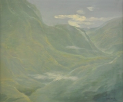 5-Journey of Love (Mountain Song Series) , 2009 RM 5,720.00-SOLD | Acrylic on canvas | 42.5 x 35 cm