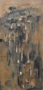 3-Untitled (Water Kampung Night), 1961 RM 137,500.00-SOLD | Ink and colour on paper | 91 x 45 cm