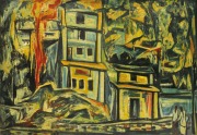 6-Nan Tian Tong Temple, Ipoh, 1957 RM 20,900.00-SOLD | Oil on board | 55 x 80 cm