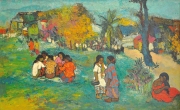 7-Peaceful Life, 1969 - 1971 RM 28,600.00-SOLD | Oil on canvas | 49.5 x 81 cm