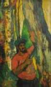 8-Rubber Tapper, 1977 RM 12,100.00-SOLD | Oil on canvas | 60 x 47 cm