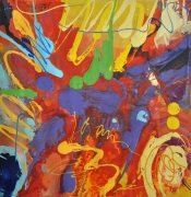 Ismadi Sallehuddin xxx, 2015 Mixed media on canvas 154 x 150 cm