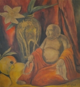 6-Laughing Buddha, Undated RM 7,150.00-SOLD | Watercolour on paper | 39 x 36 cm