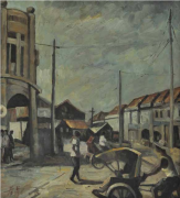 7-Carnorvan Street, Undated RM 14,300.00-SOLD | Oil on board | 46.5 x 42 cm