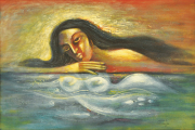 1-Dream, 1987 RM 11,000.00-SOLD | Acrylic on canvas | 60 x 90 cm