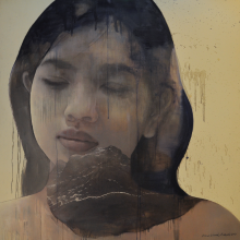 32-Kow Leong Kiang, Mizell. 2010 Oil on Jute 149 cm x 149 cm
