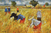 RM 3,920.00-SOLD Naporat Livisiddhi 39.5 x 59.5 cm Signed "Naporat" on lower left