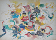 2-Wayang Kulit, 1980 RM 21,450.00-SOLD | Watercolour on paper | 54 x 64 cm