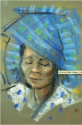 1-Sarawakian Woman, 1969 RM 5,500.00-SOLD | Pastel on paper | 36.5 x 24.2 cm