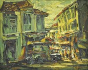10-Morning Market, 1997 RM 11,550.00-SOLD | Oil on canvas | 65 x 79.5 cm