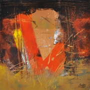 1-Wanita, 2005 RM 3,080.00-SOLD | Oil on canvas | 24.5 x 24.5 cm
