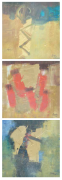 6-Auction XI Sjafri Abstract A, B & C, 2006 RM 5,040.00-SOLD | Mixed media on canvas | 25 x 25 cm x 3 pieces