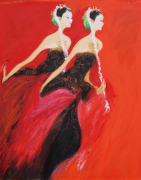 2-RM 192,500.00-SOLD Srihadi Soedarso "Bedaya Ketawang" (2012) Oil on canvas 140 x 110 cm