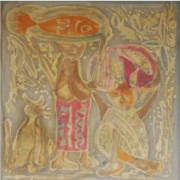 Fishseller, 1973 - 1974 RM 27,500.00-SOLD | Batik | 56 x 56 cm
