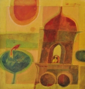 4-Waiting For The Lover, 1970 RM 30,800.00-SOLD | Oil on canvas | 61 x 58 cm