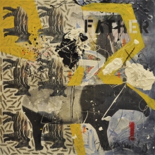 17-Suhaimi, Father (Temenggor), 2013, 91.5 x 91.5cm, mixed media on canvas