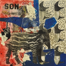 18-Suhaimi, Son (Temenggor), 2013, 91.5 x 91.5cm, mixed media on canvas