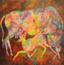 19-SyedThajudeen, Mother&Child, 2013, 150x150cm