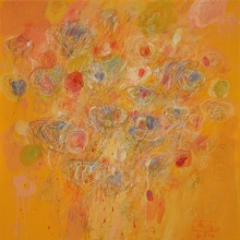 20-Tajuddin Ismail, Bloom (Springfield), 2013, 77 x 77 cm, Acrylic and oil on canvas