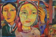 2-Wedding Series, Early 1990s RM 4,480.00-SOLD | Oil on canvas | 40 x 61 cm