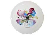 5-L-Orchidee, 1986 RM 22,000.00-SOLD | Silkscreen after a watercolour on porcelain plate | 25 cm diameter