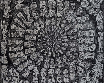 1_35-Zulkifli-Yusoff-Co-operation-1997-Acrylic-on-canvas-152-x-152-cm