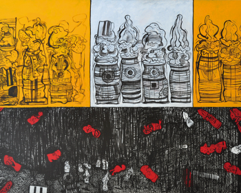 89-Zulkifli-Yusoff-Treasure-Hunt-1997-Acrylic-on-canvas-152-x-213-cm-