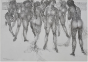 2-The Spirit of the East Coast & Sanur Nude Series, 2005 RM 12,100.00-SOLD | Ink on paper | 42 x 59 cm