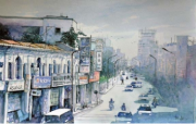 5-Penang Street, 2011 RM 1,980.00-SOLD | Watercolour on paper | 50 x 70 cm