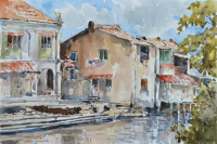 47-Shafurdin-Habib-Sungai-Melaka,-2014-Watercolour-on-paper-30-x-45-cm