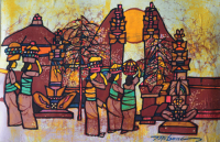 74-Tay-Mo-Leong,-The-Main-Gate,-1974,-Batik,-61-x-91cm