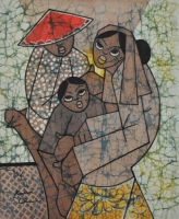 75-Goh-Kwan-Chin-(2011)-Mother-and-Child-II,-Batik,-54cm-x-45cm