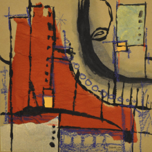 19Frank Woo "City Life, City Lookout Series - Exploration III" (2004) Mixed Media on Paper 35.5 x 36cm