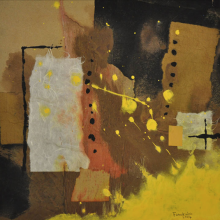 29-Frank Woo "City Life, City Lookout Series - Night Skies III" (2004) Mixed on Paper 34.7 x 36.4cm
