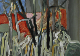 57-Raphael Scott Ahbeng "Sub light" (2012) Oil on board (30cm x 45cm) SOLD