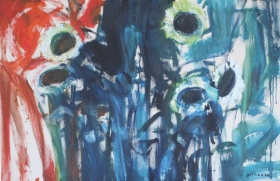 4-Bungamatahari, 2011 90cm x 140cm Oil On Canvas