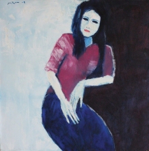 6-Dati, 2008 100cm x 100cm Oil On Canvas