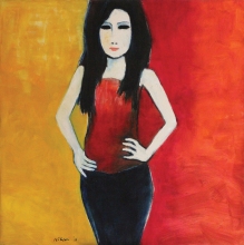 7-Elina, 2011 140cm x 140cm Oil On Canvas