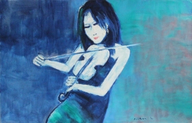 8-Eliza, 2011 90cm x 140cm Oil On Canvas