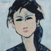 10-Face | 45cm x 45cm Oil on Canvas