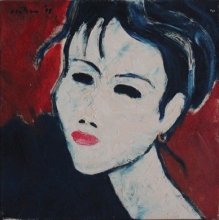 11-Face'99, 1999 45cm x 45cm Oil On Canvas