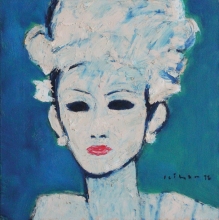 12-Gadis, 1998 45cm x 45cm Oil On Canvas