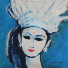 20-Ni Kadik, 1998 45cm x 45cm Oil On Canvas