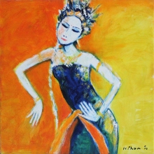 21-Penari, 2011 70cm x 70cm Oil On Canvas