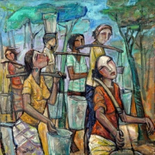 12-Golden Time, 2011 8 92cm x 92cm 2011 Oil on Canvas